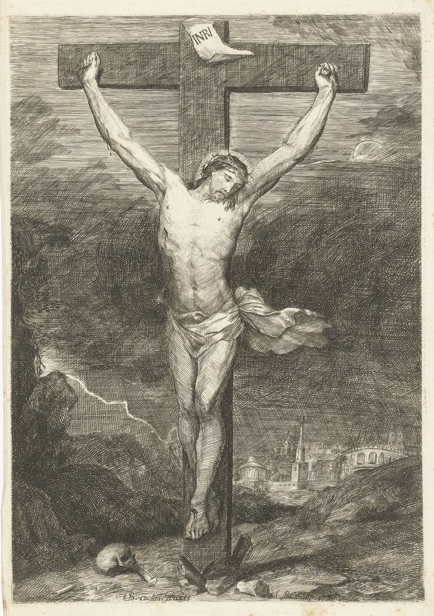 Christus aan het kruis door Louis Bernard Coclers