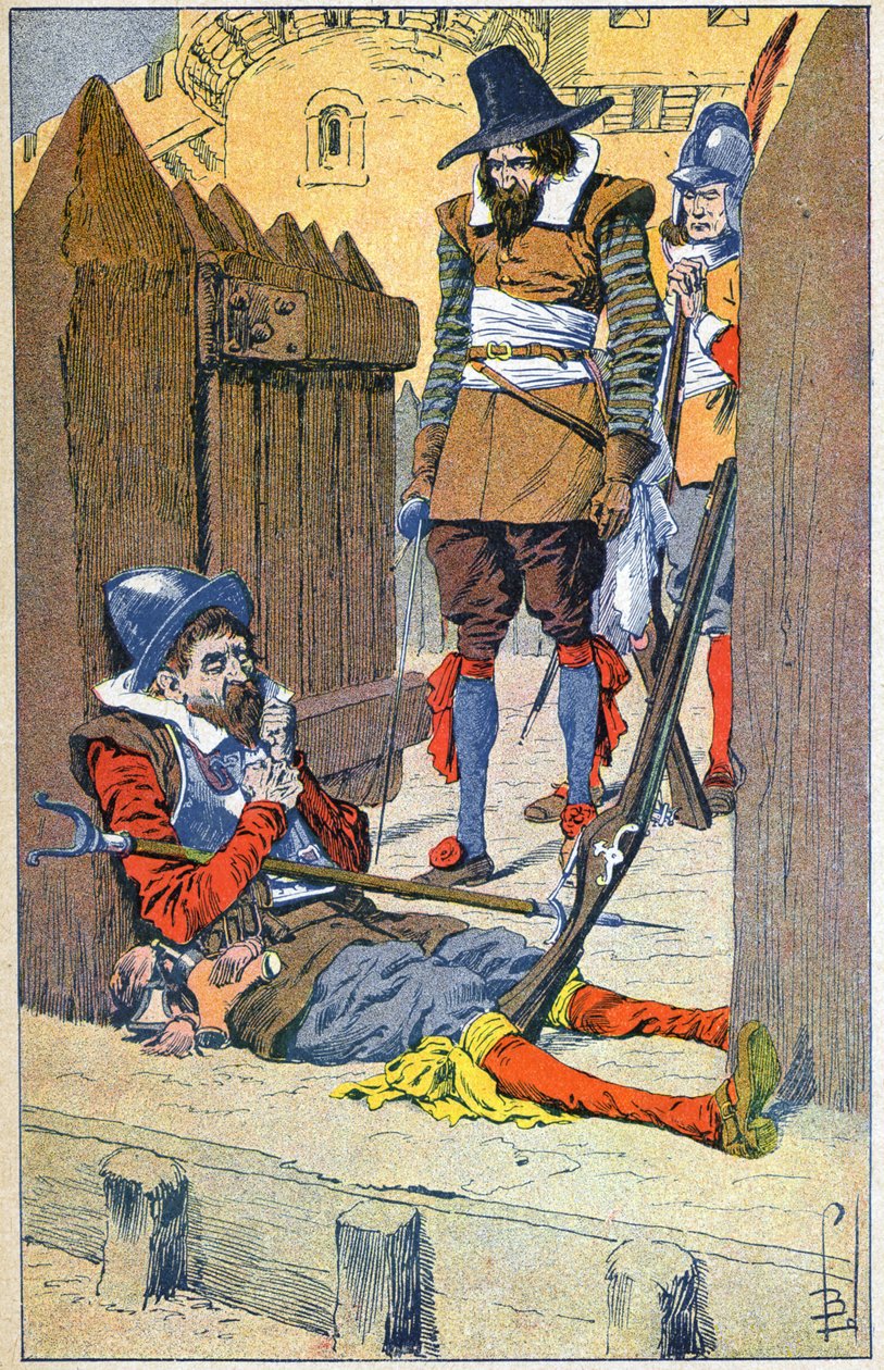 Belegering van La Rochelle door Louis Charles Bombled
