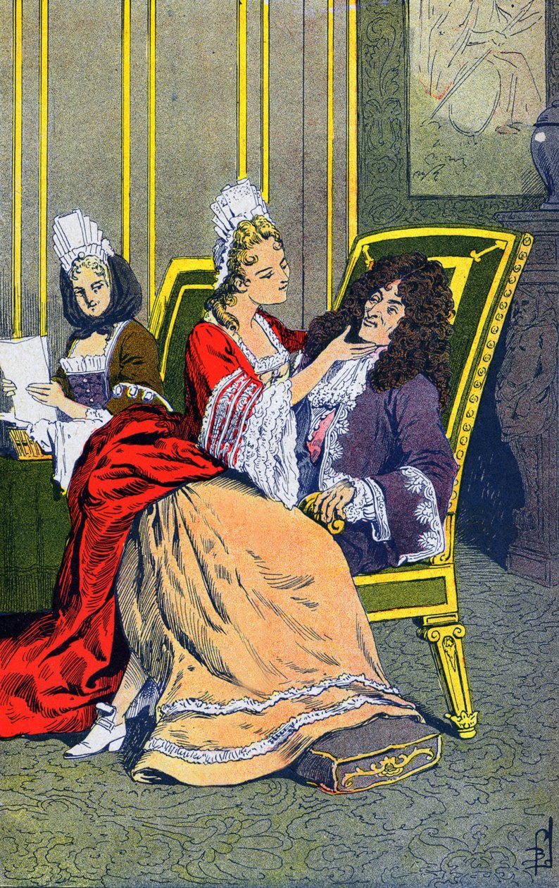 Familie van Lodewijk XIV door Louis Charles Bombled