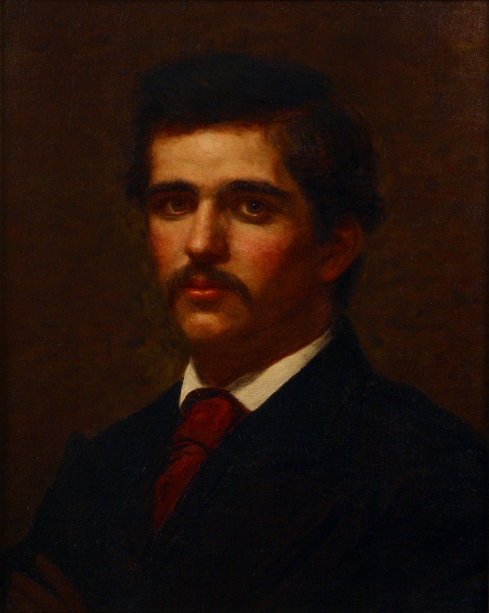 Zelfportret door Louis Comfort (attr. to) Tiffany
