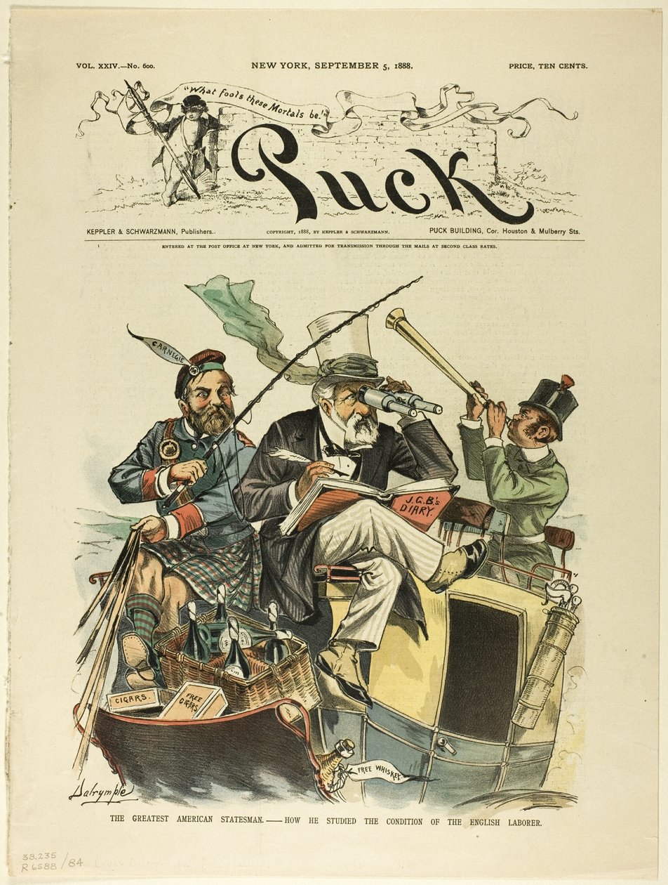 De grote Amerikaanse staatsman, Puck door Louis Dalrymple