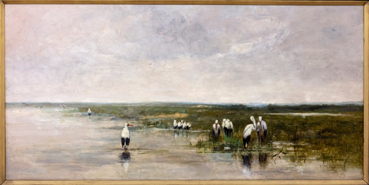 De ooievaar (Les cigognes) door Louis Dubois