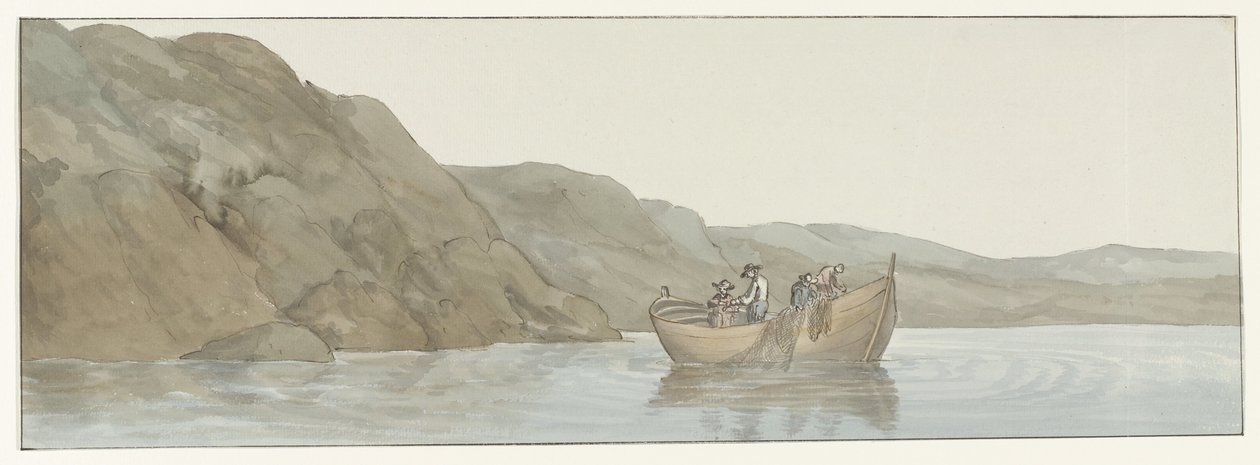 Gezicht op Kaap Paceco in Calabrië nabij de stad Scilla (Voyage en Italie, en Sicile et à Malte - 1778) door Louis Ducros