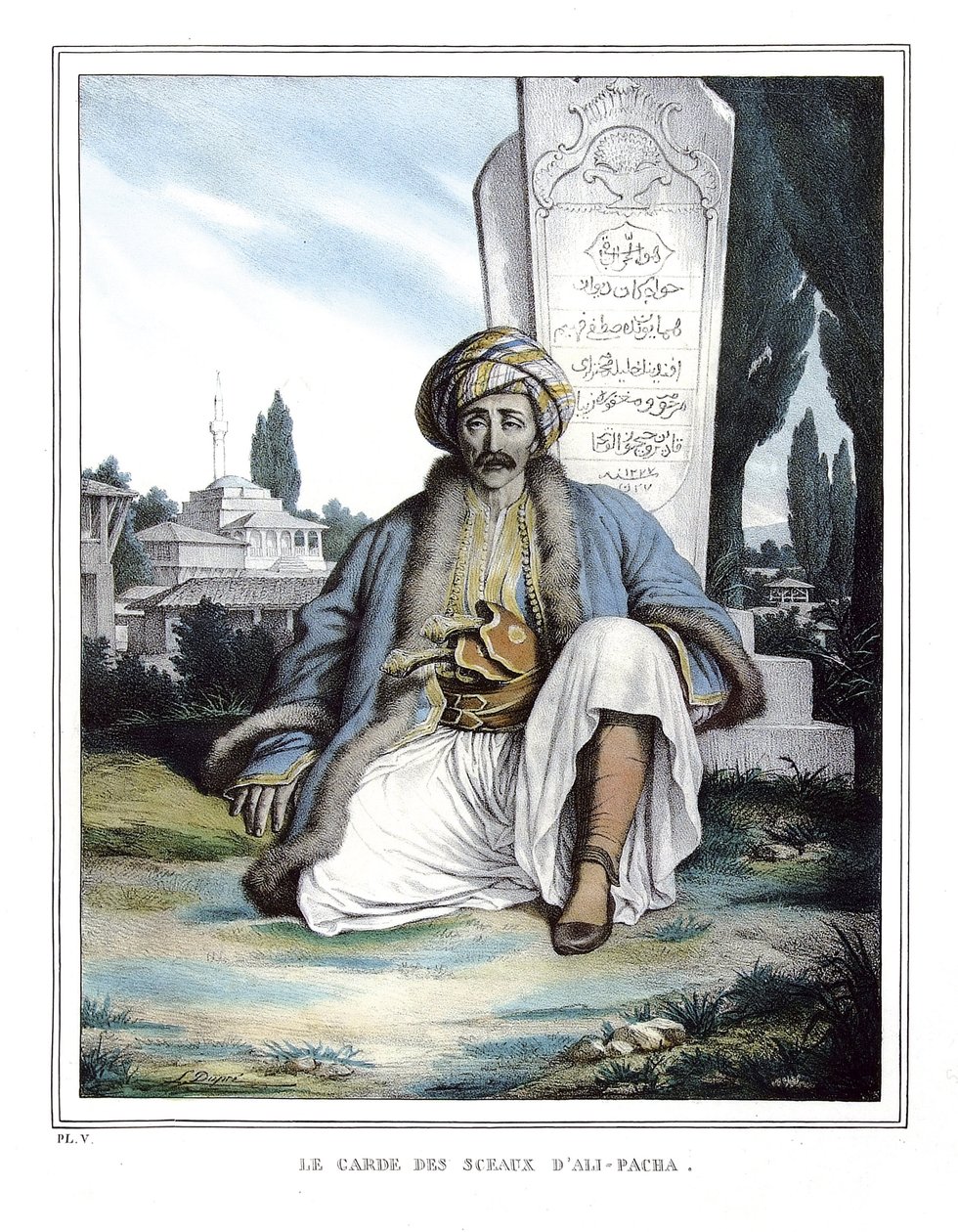 De bewaarder van de zegels van Ali Pasha de Janina (1741-1822), in 