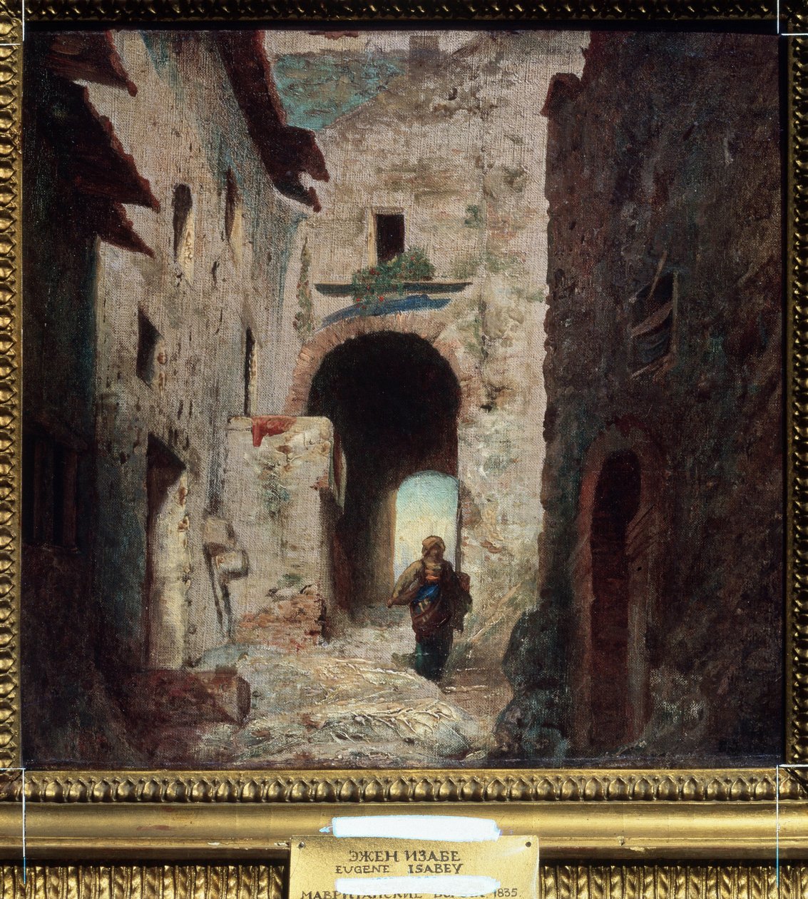 De Moorse poort door Louis Eugene Gabriel Isabey