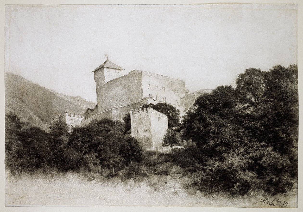 Kasteel Churburg bij Schluderns door Louis Eysen