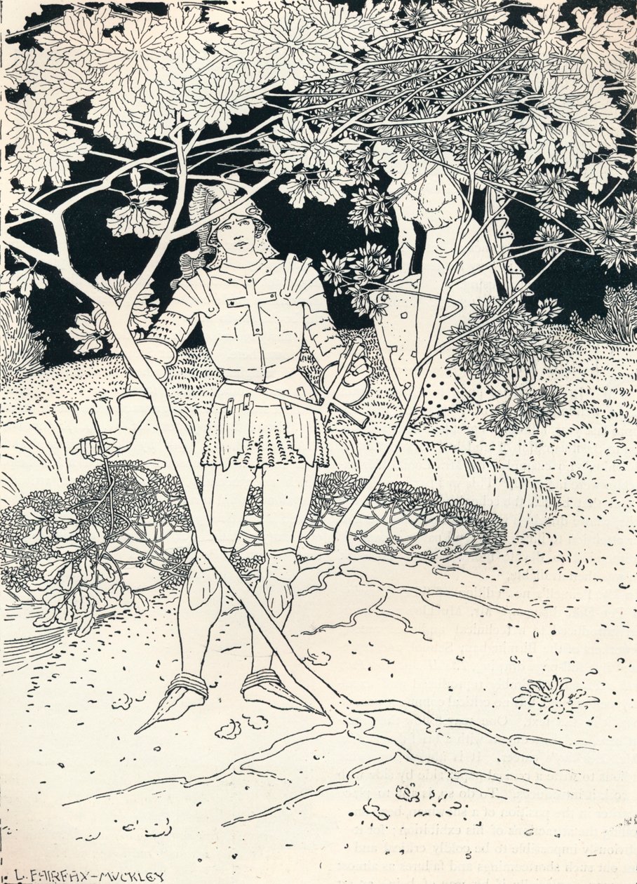 Illustratie bij Spensers Faerie Queene. Canto II. Vers 30 door Louis Fairfax Muckley