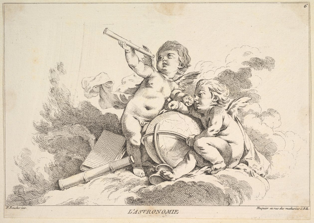 Astronomie door Louis Felix de la Rue