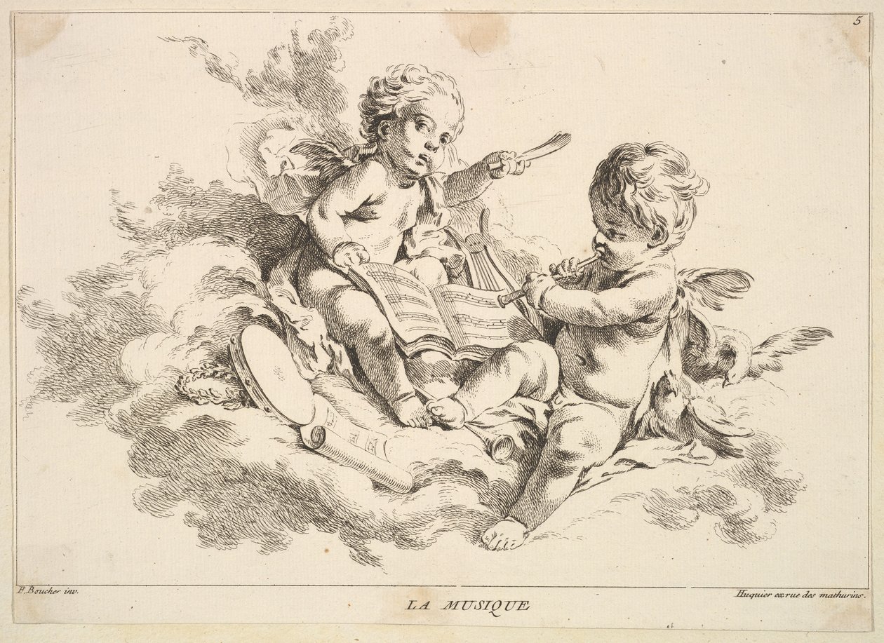 Muziek door Louis Felix de la Rue