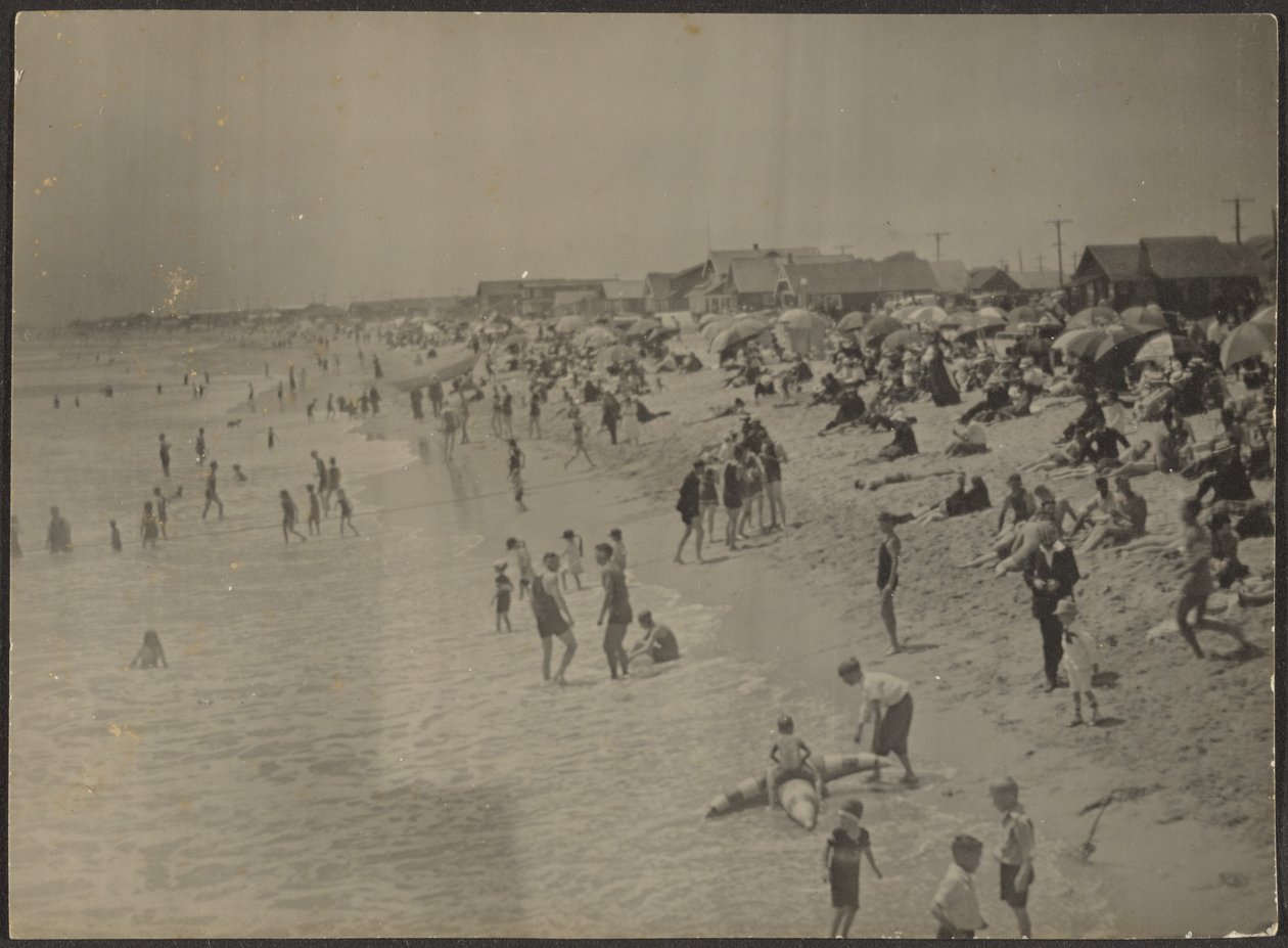 [Strandscène]. door Louis Fleckenstein