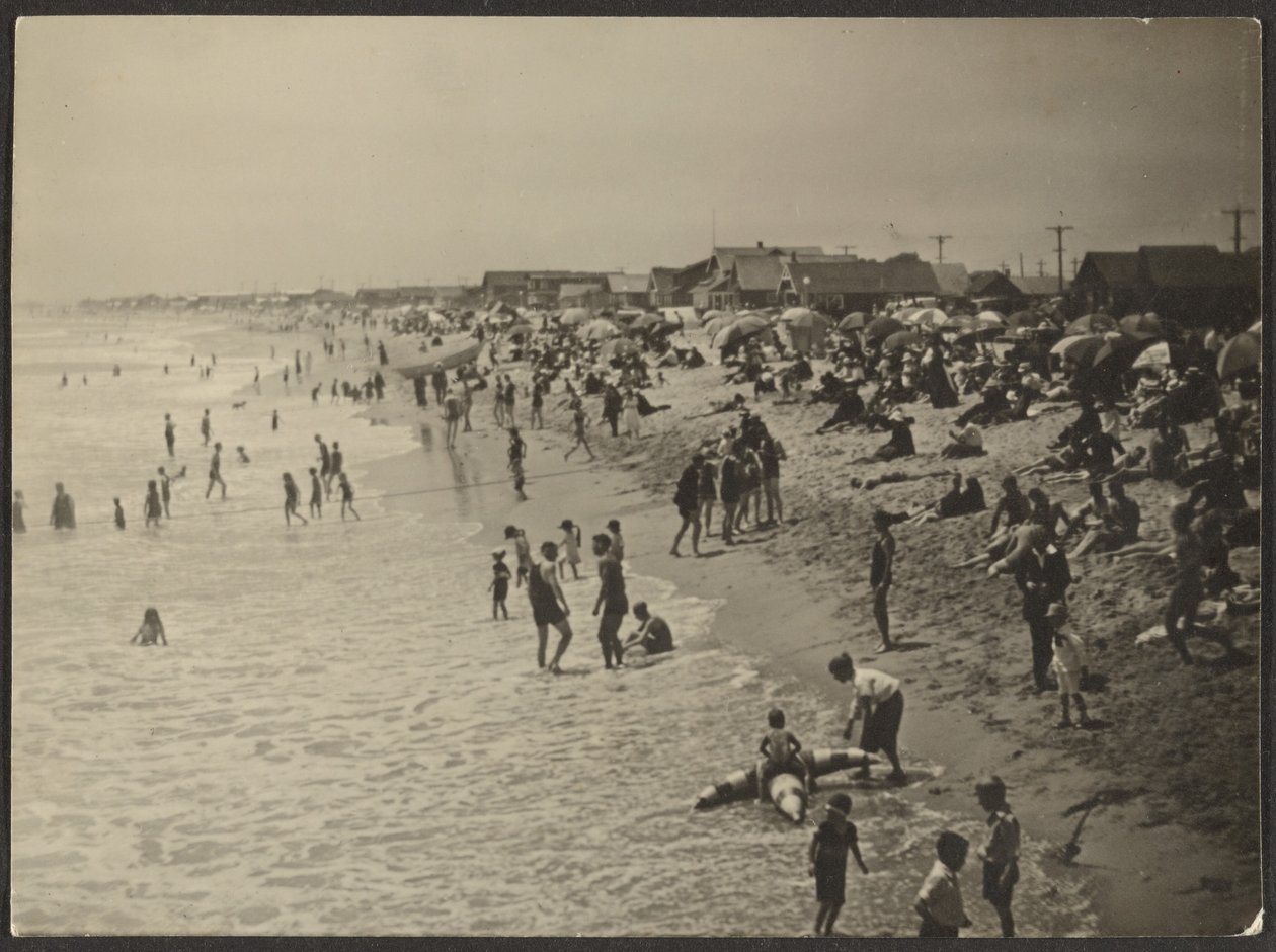 [Strandtafereel] door Louis Fleckenstein