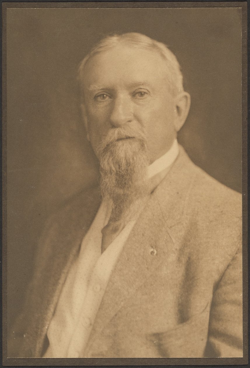 [Portret van een bebaarde man] door Louis Fleckenstein