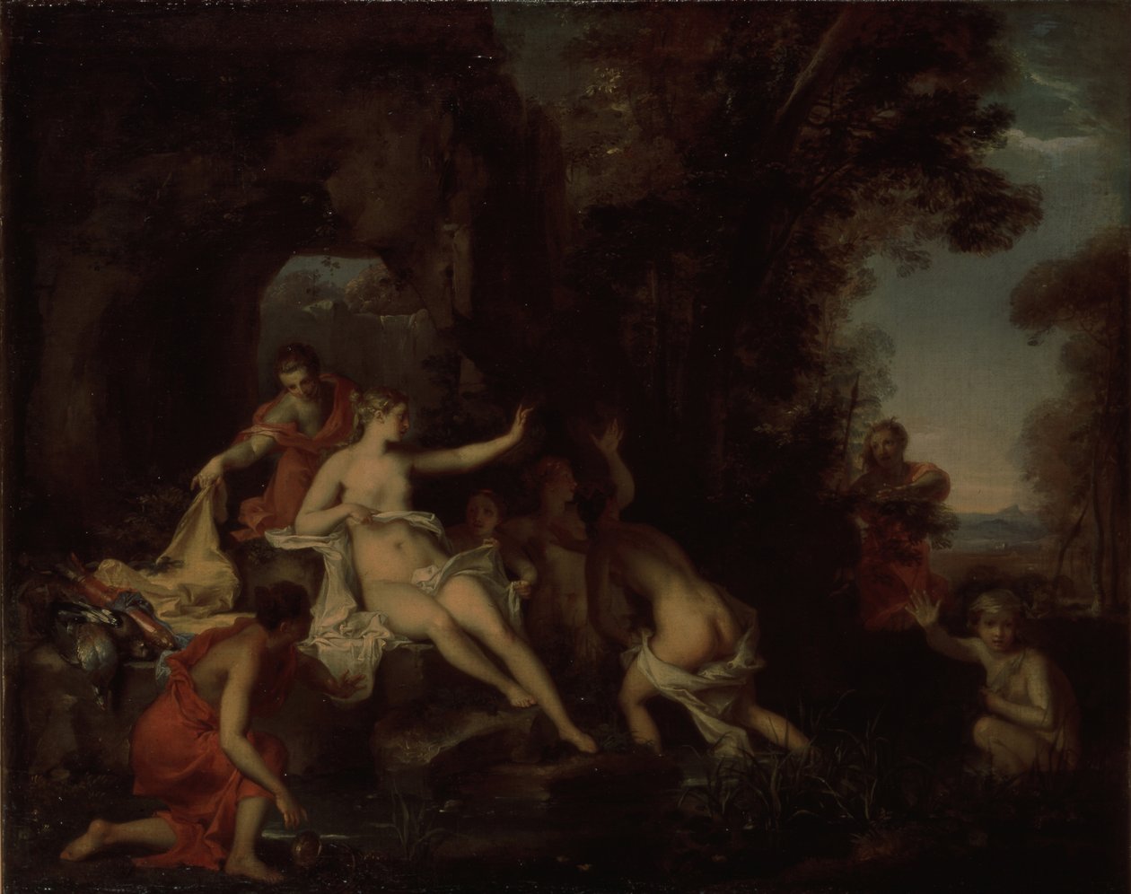 Diana en Actaeon door Louis Galloche
