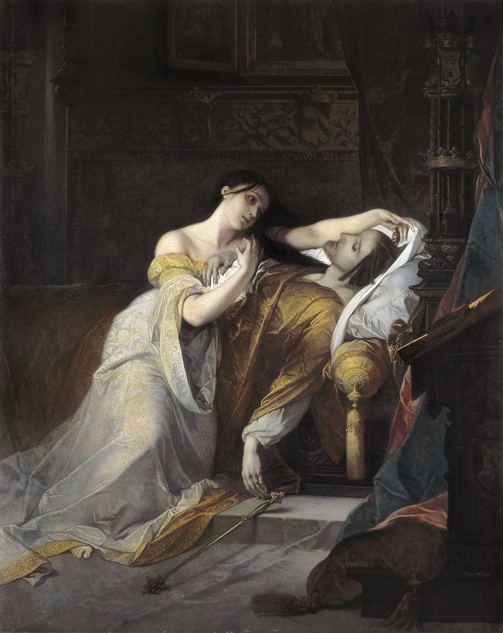 Johanna I van Castilië, genaamd Johanna de Waanzinnige, vrouw van Filips van Habsburg door Louis Galue