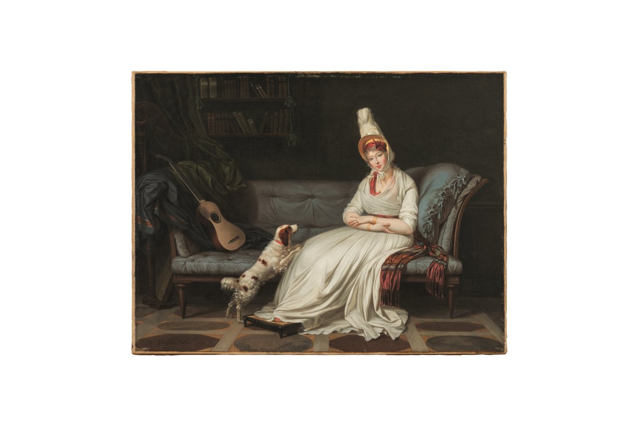 Portret van Elizabeth, Lady Webster, later Lady Holland (1771-1845), c.1795 door Louis Gauffier