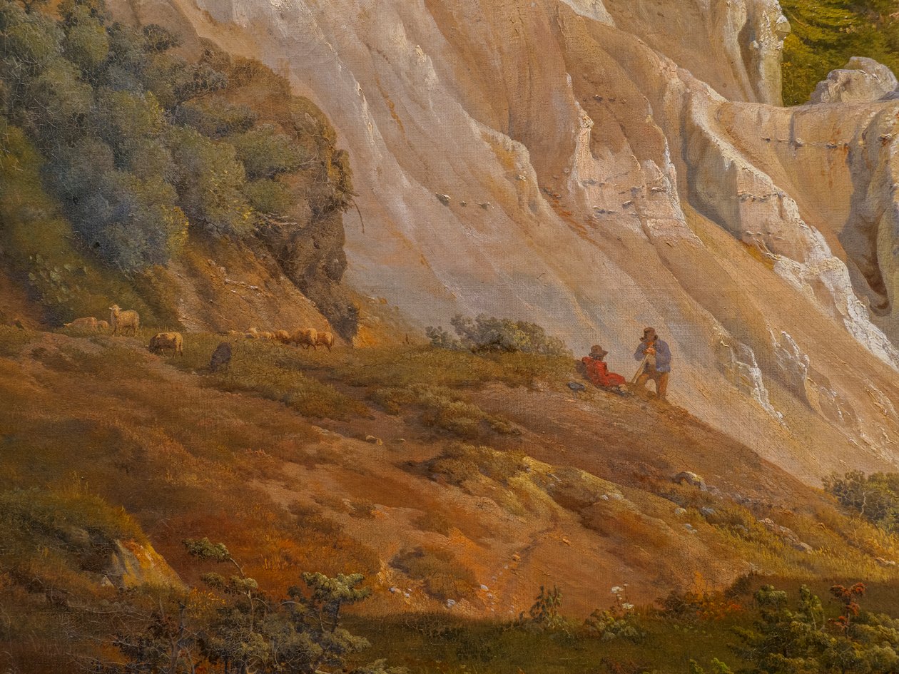 De kliffen van Møns Klint door Louis Gurlitt
