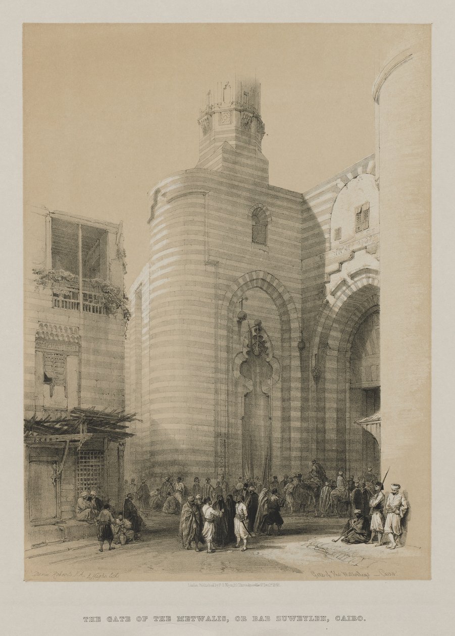Egypte en Nubië, Deel III: Poort van de Metwaleys, Caïro door Louis Haghe