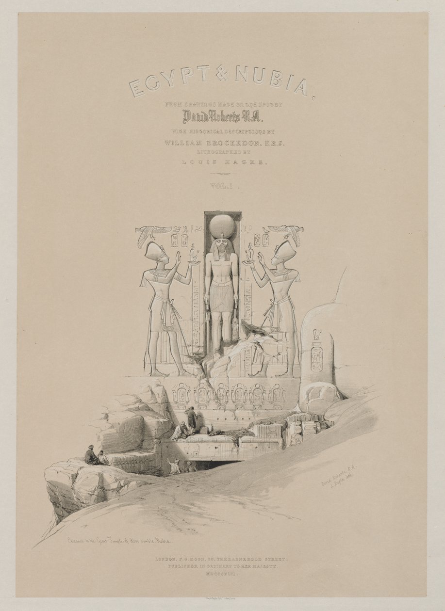 Egypte en Nubië, Deel I: Frontispice, 1846 door Louis Haghe