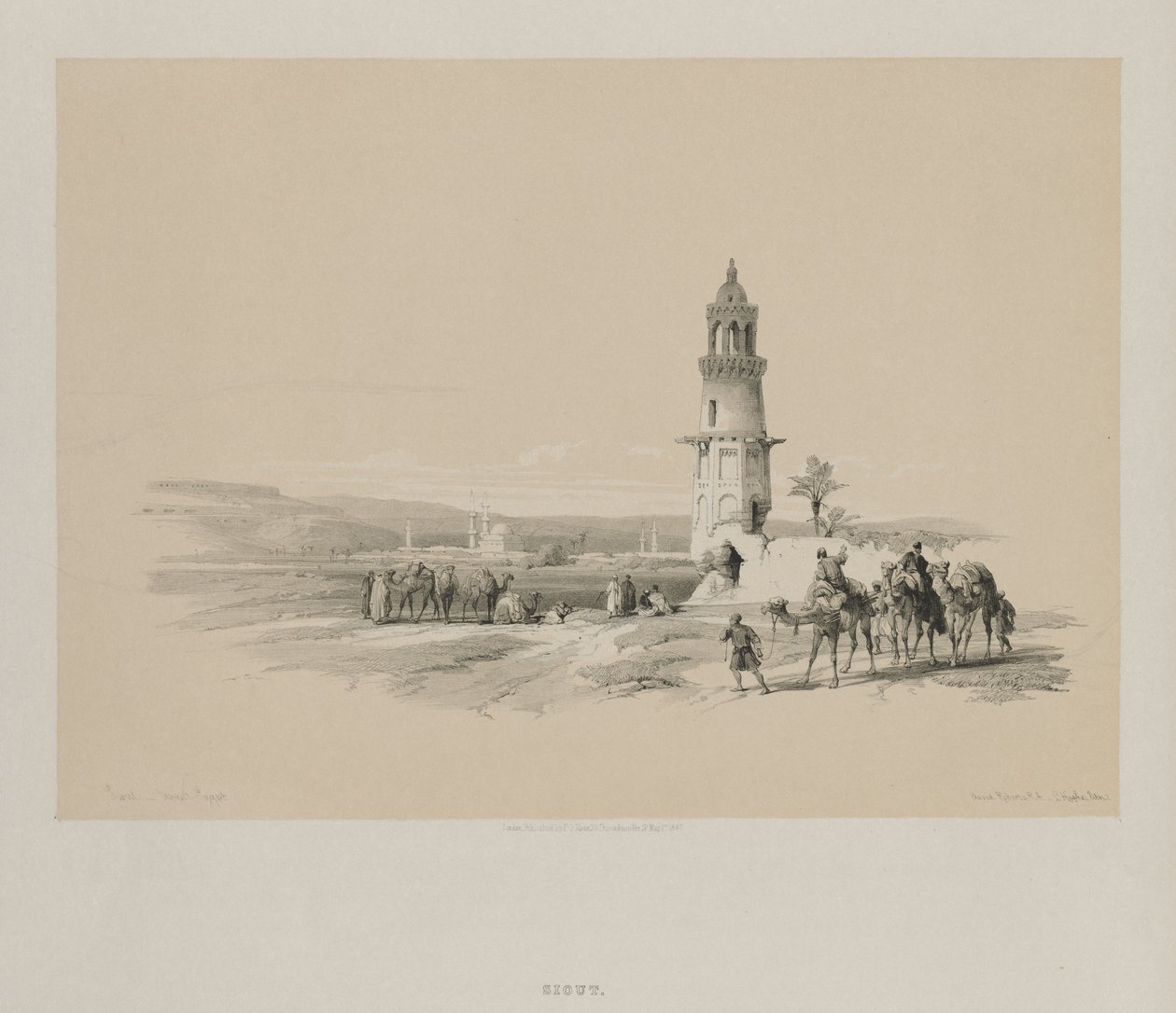 Egypte en Nubië, Deel I: Siout - Boven-Egypte, 1847 door Louis Haghe