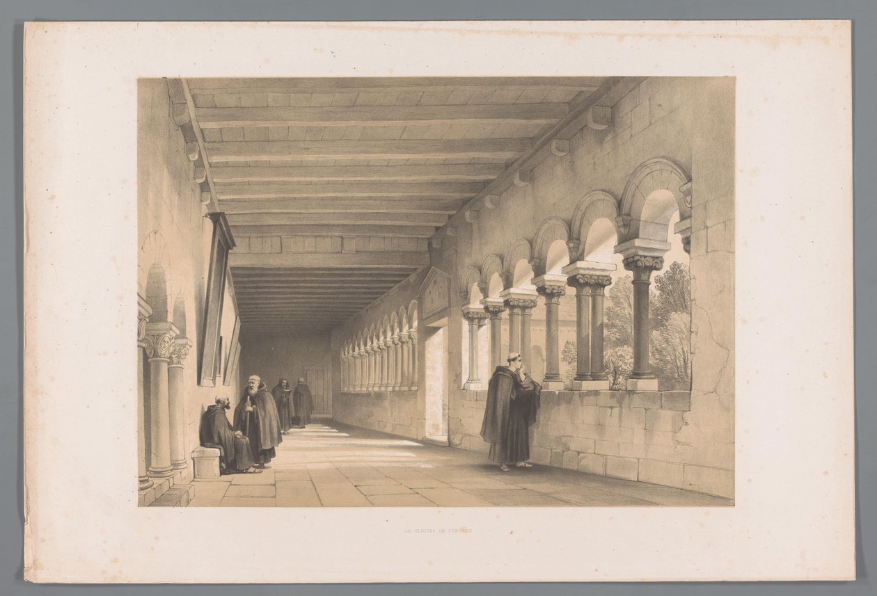 Kloostergang te Tongeren door Louis Haghe