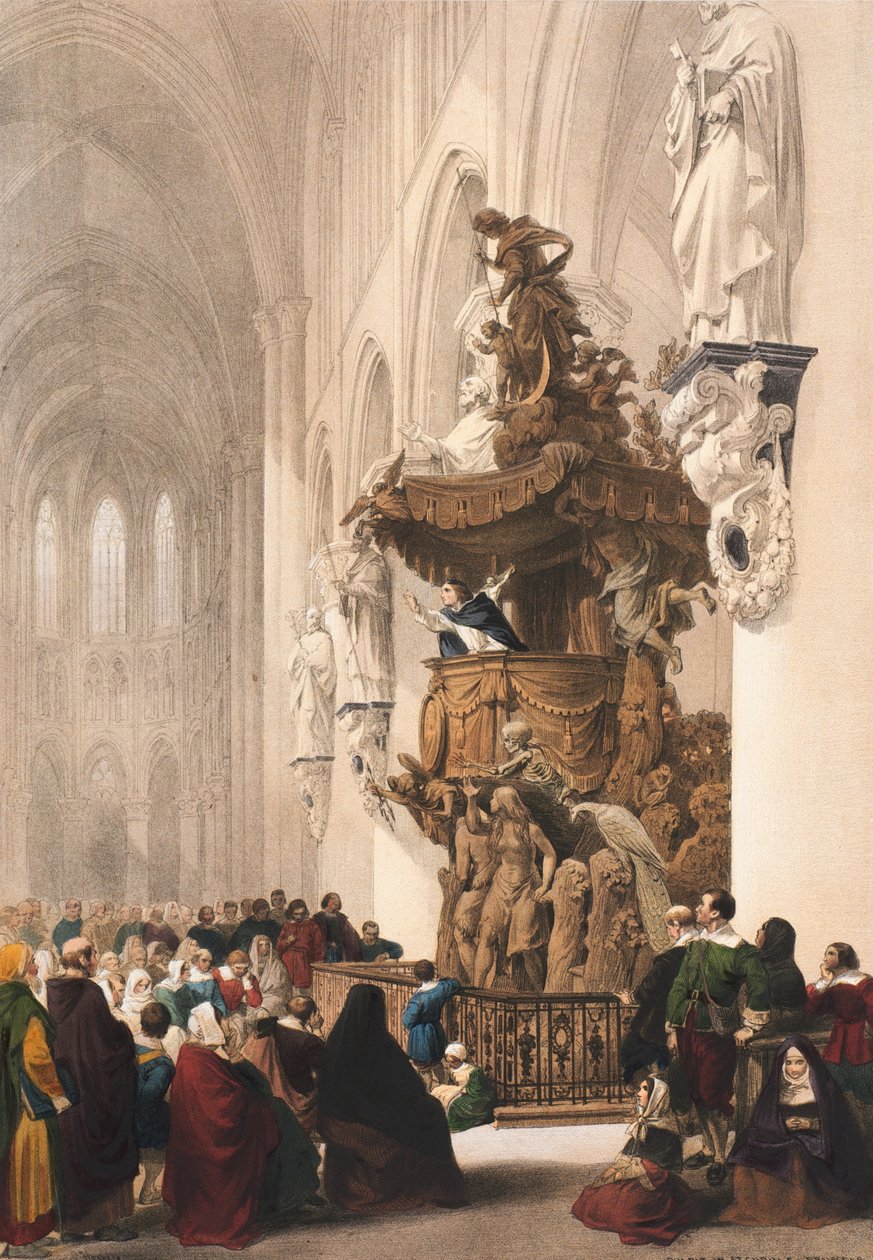 Preekstoel in St. Gudule, Brussel, Blad 5 uit 