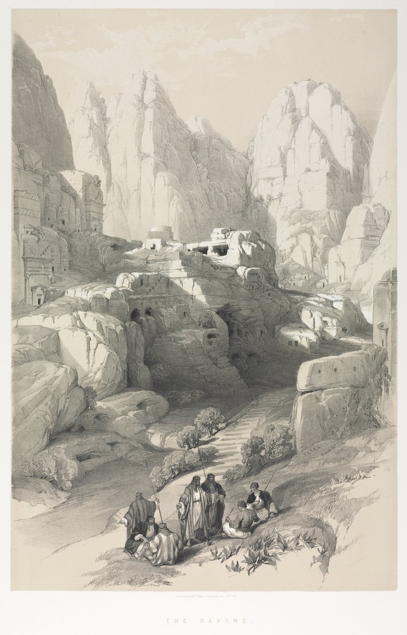 Het Heilige Land, Syrië, Idumea, Arabië, Egypte & Nubië: Petra door Louis Haghe