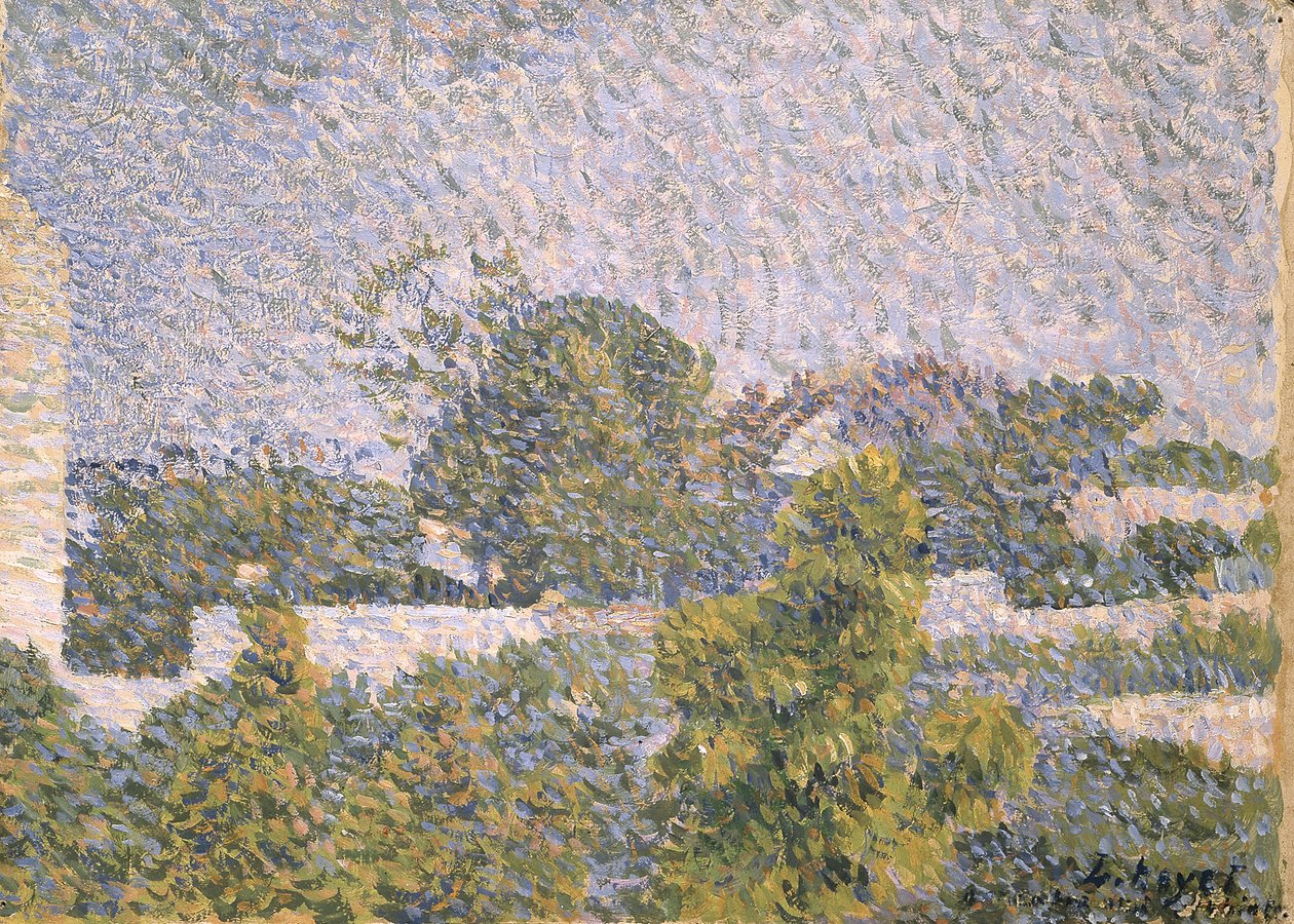 Landschap door Louis Hayet