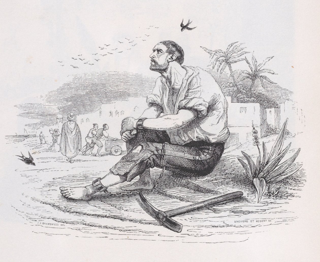De Zwaluwen uit Het Complete Werk van Béranger, 1836 door Louis Henri Brevière, Cesar Auguste Hebert