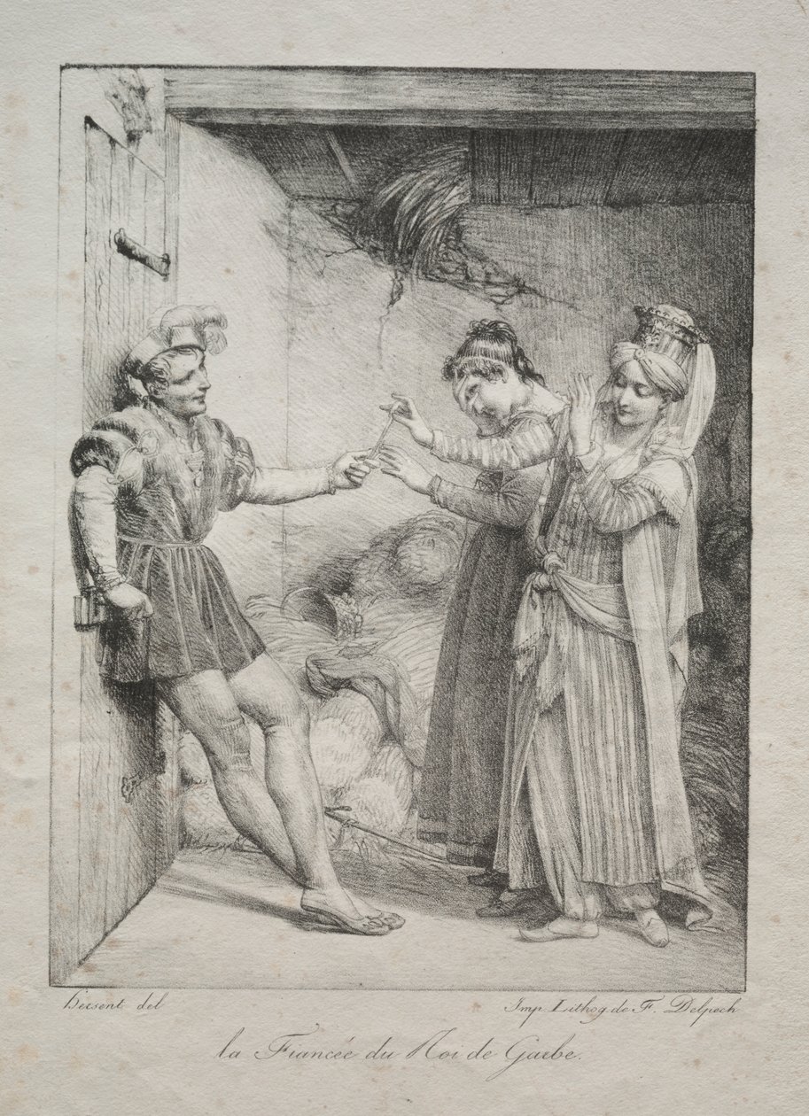De Verloofde van de Koning van Garbe door Louis Hersent