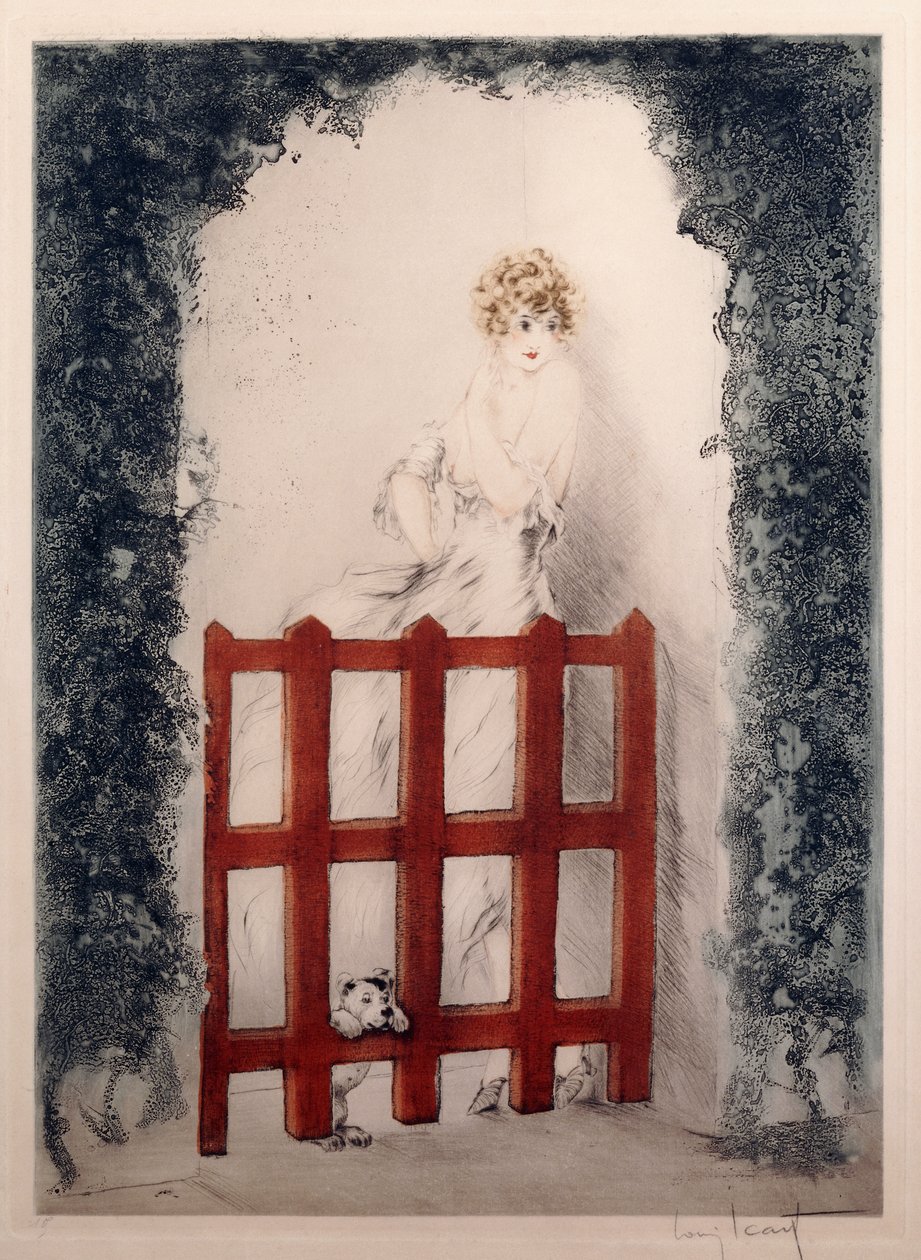 Rode Poort door Louis Icart
