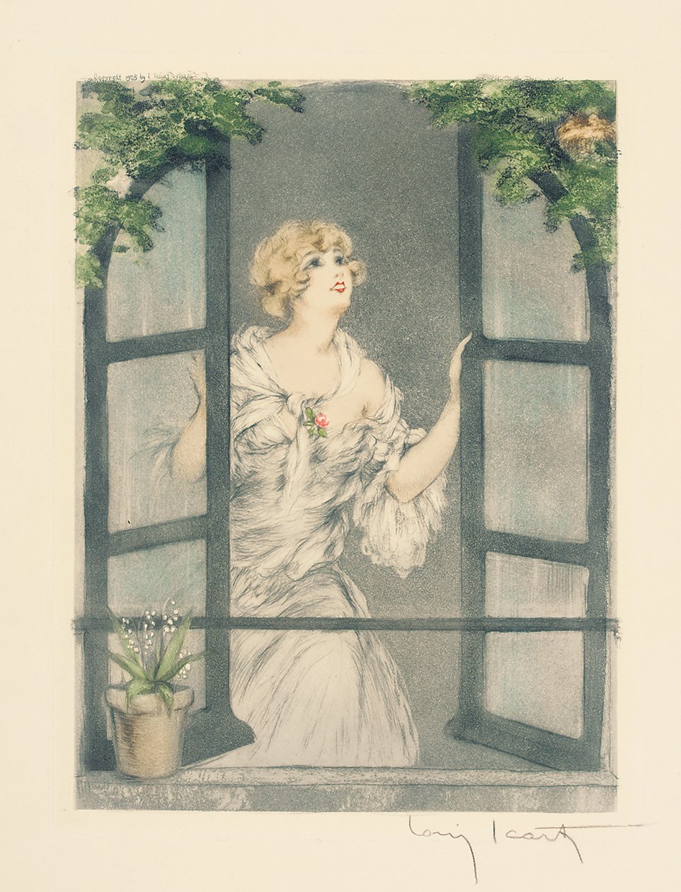De Vier Seizoenen: Lente, c.1928 door Louis Icart