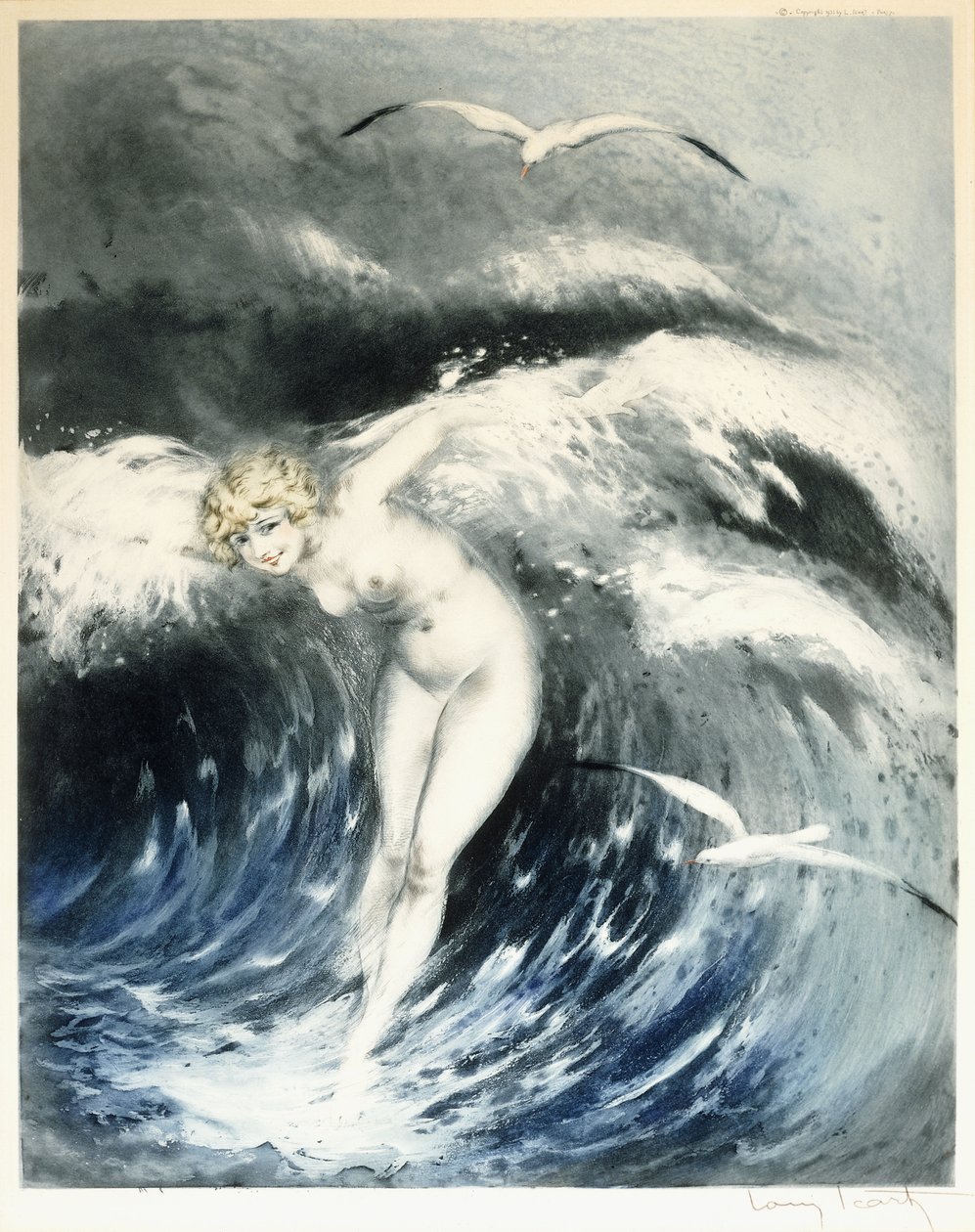 Venus in de Golven, c. 1931 door Louis Icart