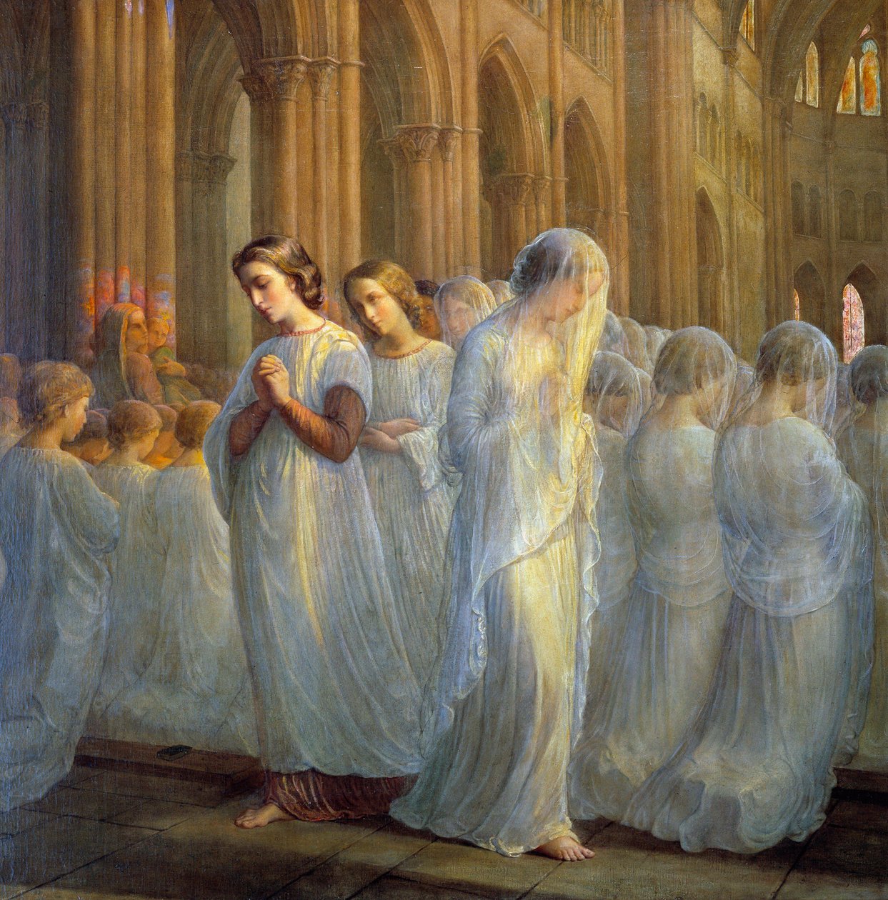 Het Gedicht van de Ziel; Eerste Communie door Louis Janmot