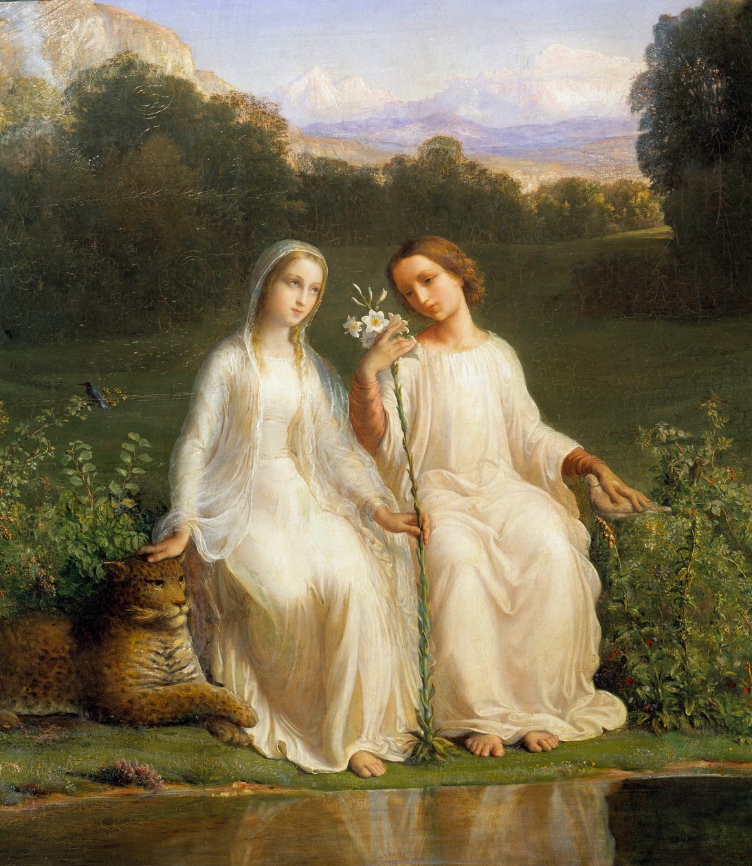 Het gedicht van de ziel; Virginitas door Louis Janmot