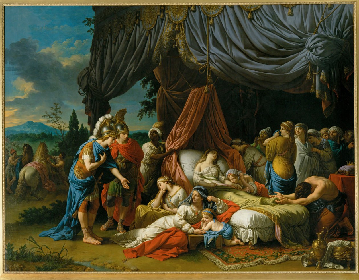De dood van de vrouw van Darius door Louis Jean Francois I Lagrenee