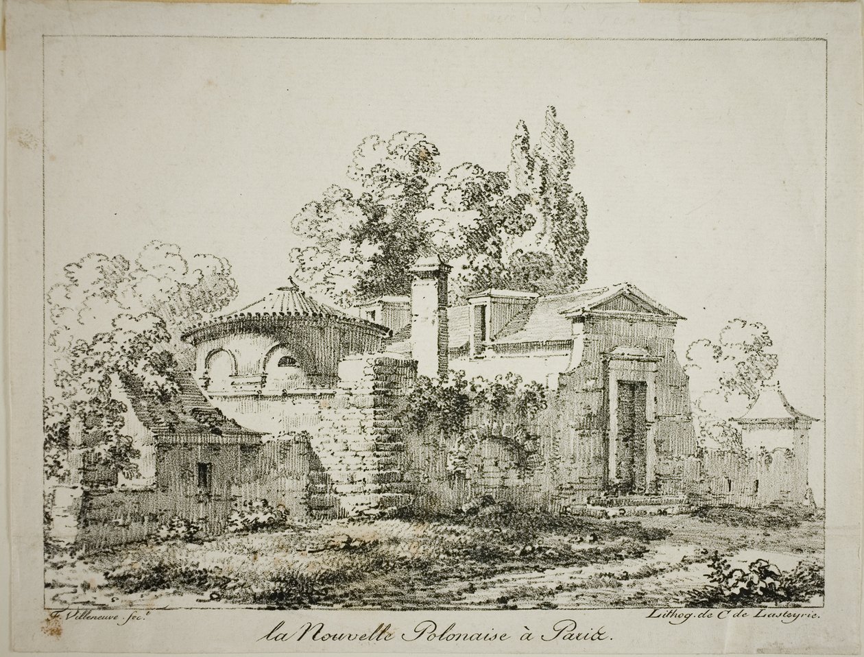 De Nieuwe Pool in Parijs door Louis Jules Frederic Villeneuve