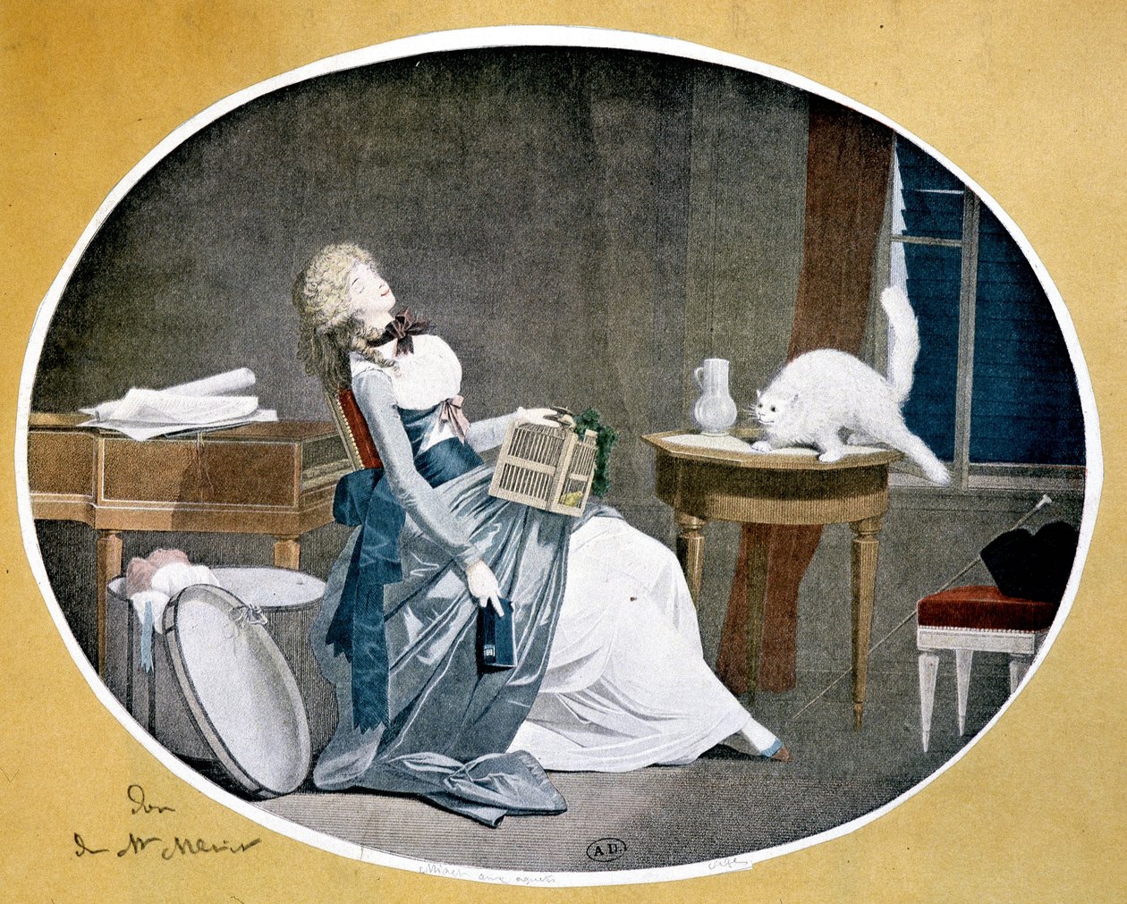 Reproductie van een schilderij door Louis Boilly door Louis Leopold (after) Boilly