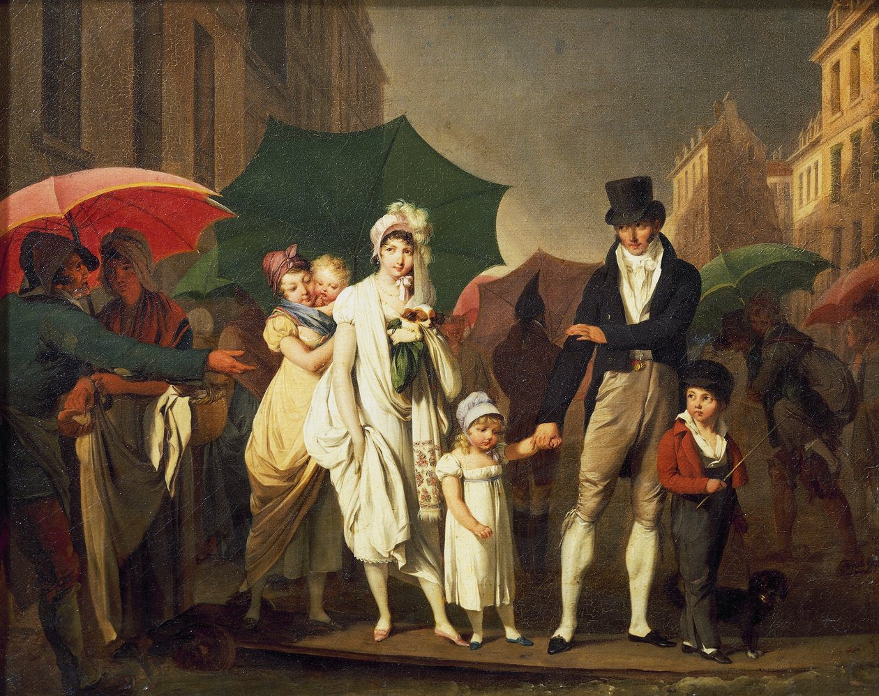 Regenbui door Louis Leopold Boilly