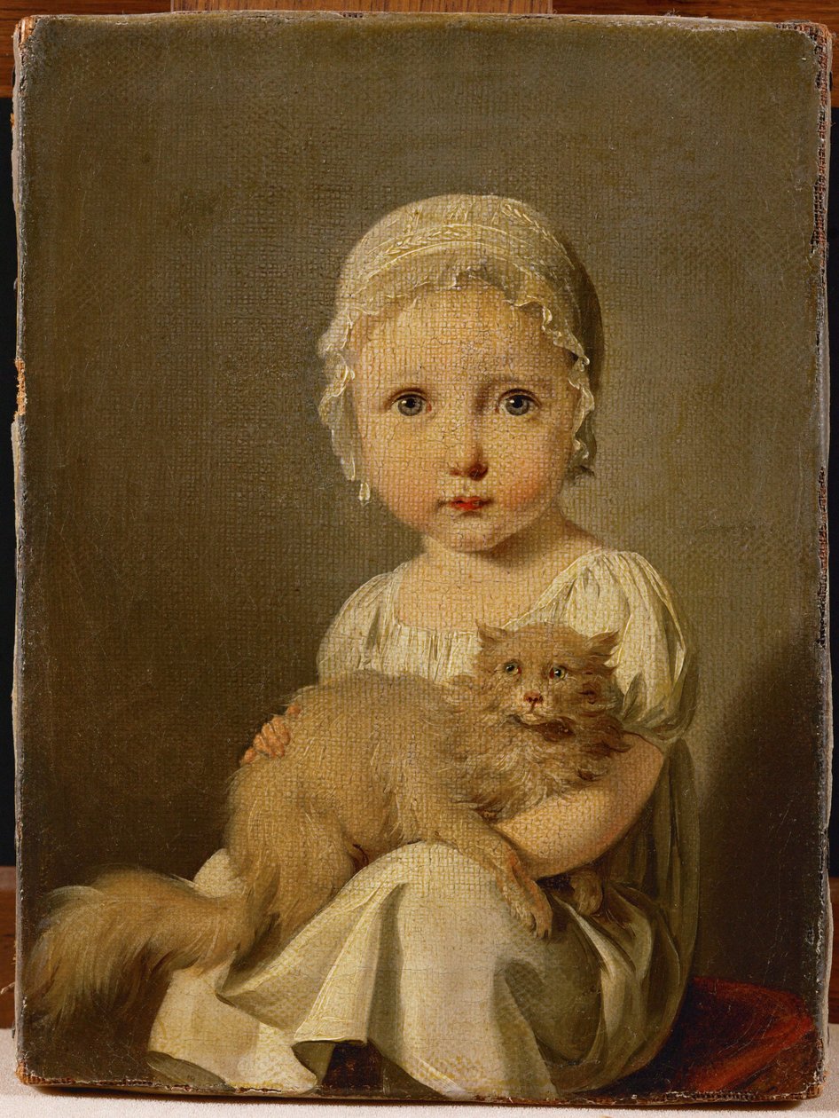 Gabrielle Arnault, kind - Gabrielle Arnault ... door Louis Leopold Boilly