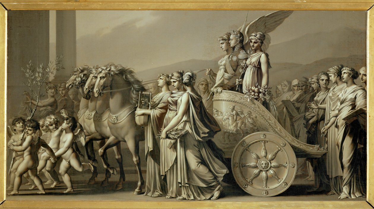 De triomf van tsaar Alexander I, of De vrede ... door Louis Leopold Boilly