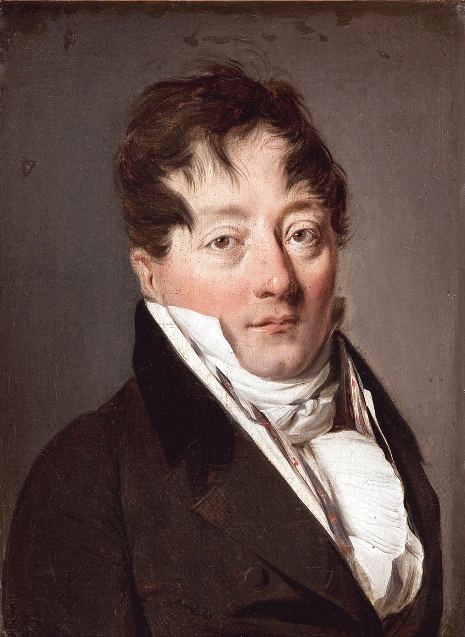 Portret van Alexandre Balthazar Laurent Grimod de la Reyniere door Louis Leopold Boilly
