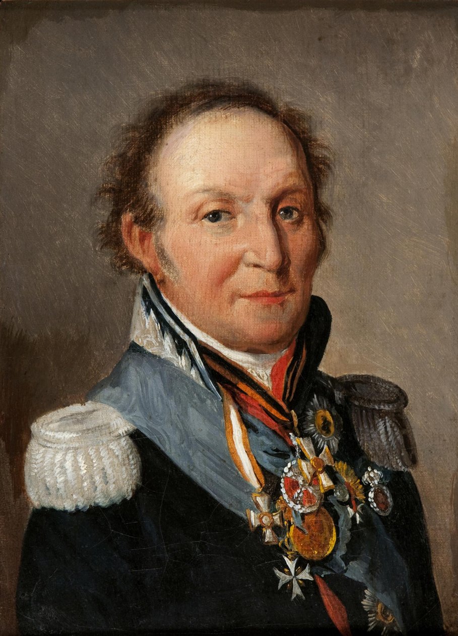 Portret van veldmaarschalk graaf Ludwig Adolf Peter van Sayn-Wittgenstein-Ludwigsburg 1769-1843 door Louis Leopold Boilly