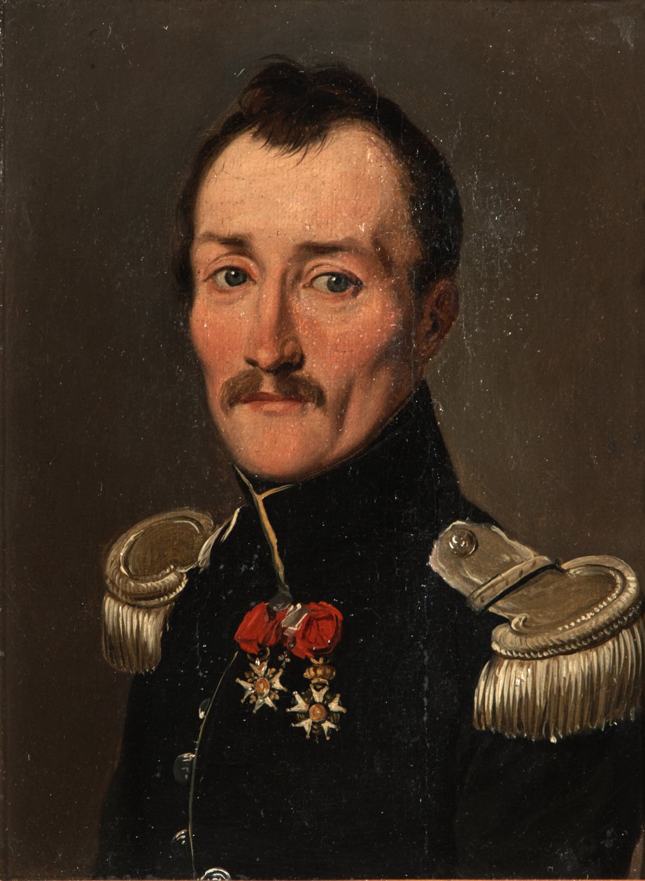Portret van Gaston de Banyuls de Montferre in uniform door Louis Leopold Boilly