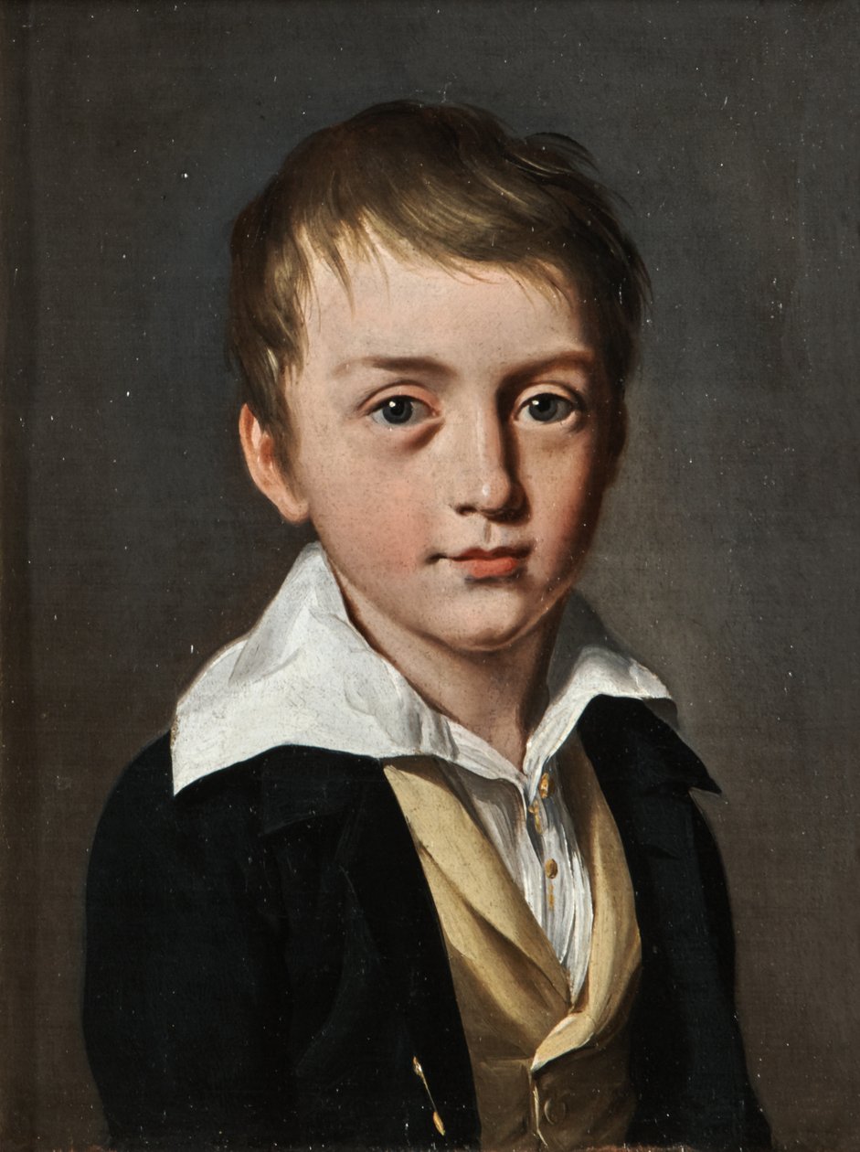 Portret van een jonge jongen door Louis Leopold Boilly