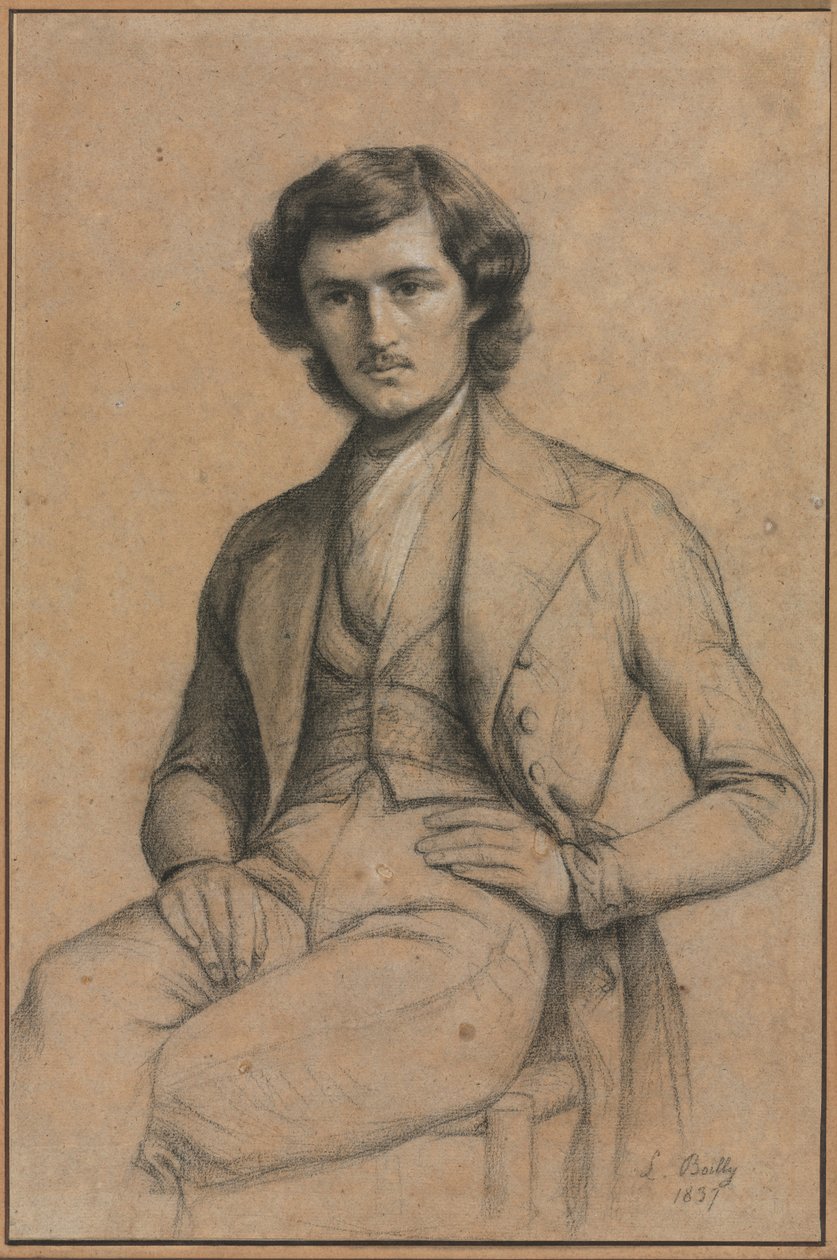Portret van een Jongeman door Louis Leopold Boilly
