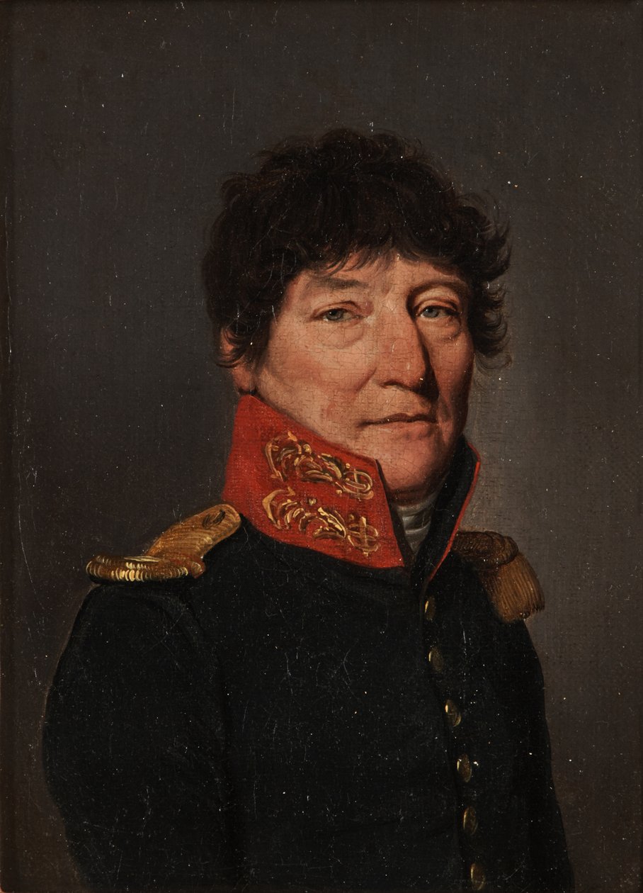 Vermoedelijk portret van Louis de Joinville, portret van een fregatkapitein door Louis Leopold Boilly