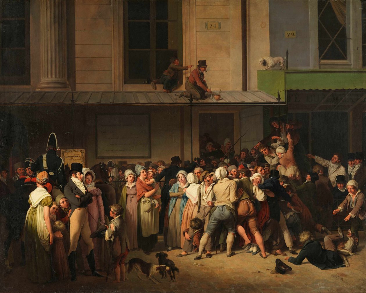 De ingang van het Théâtre de l