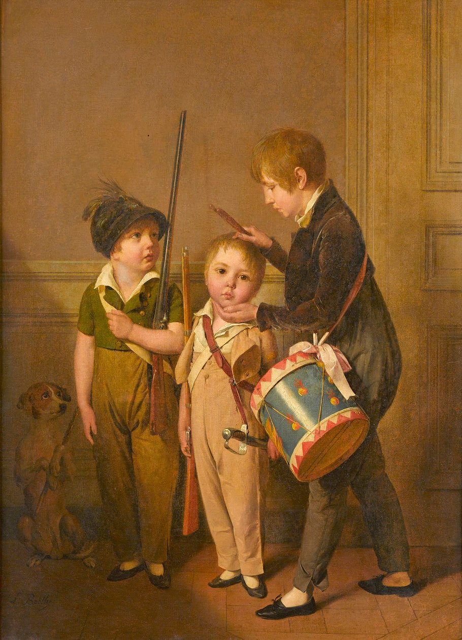 Louis-Léopold Boilly - Mijn kleine soldaten door Louis Leopold Boilly