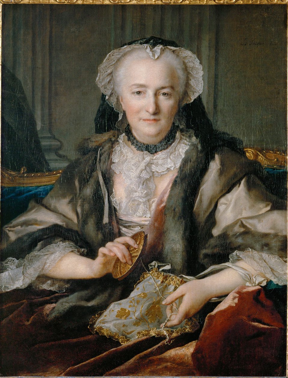 Mrs. Dange knoopt - Mrs. Dange borduurt ... door Louis M. Tocque
