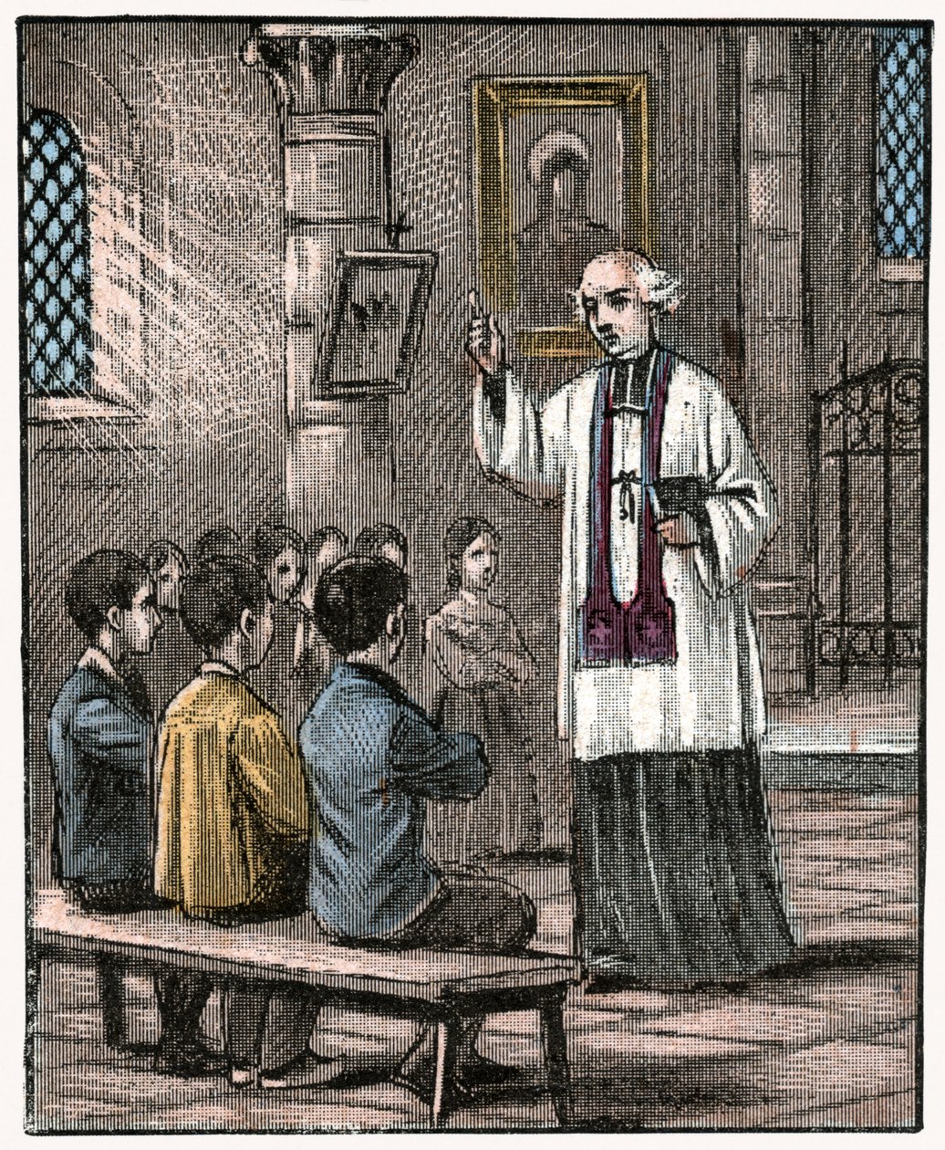 Eerste Communie, ca. 1880 door Louis Maitrejean